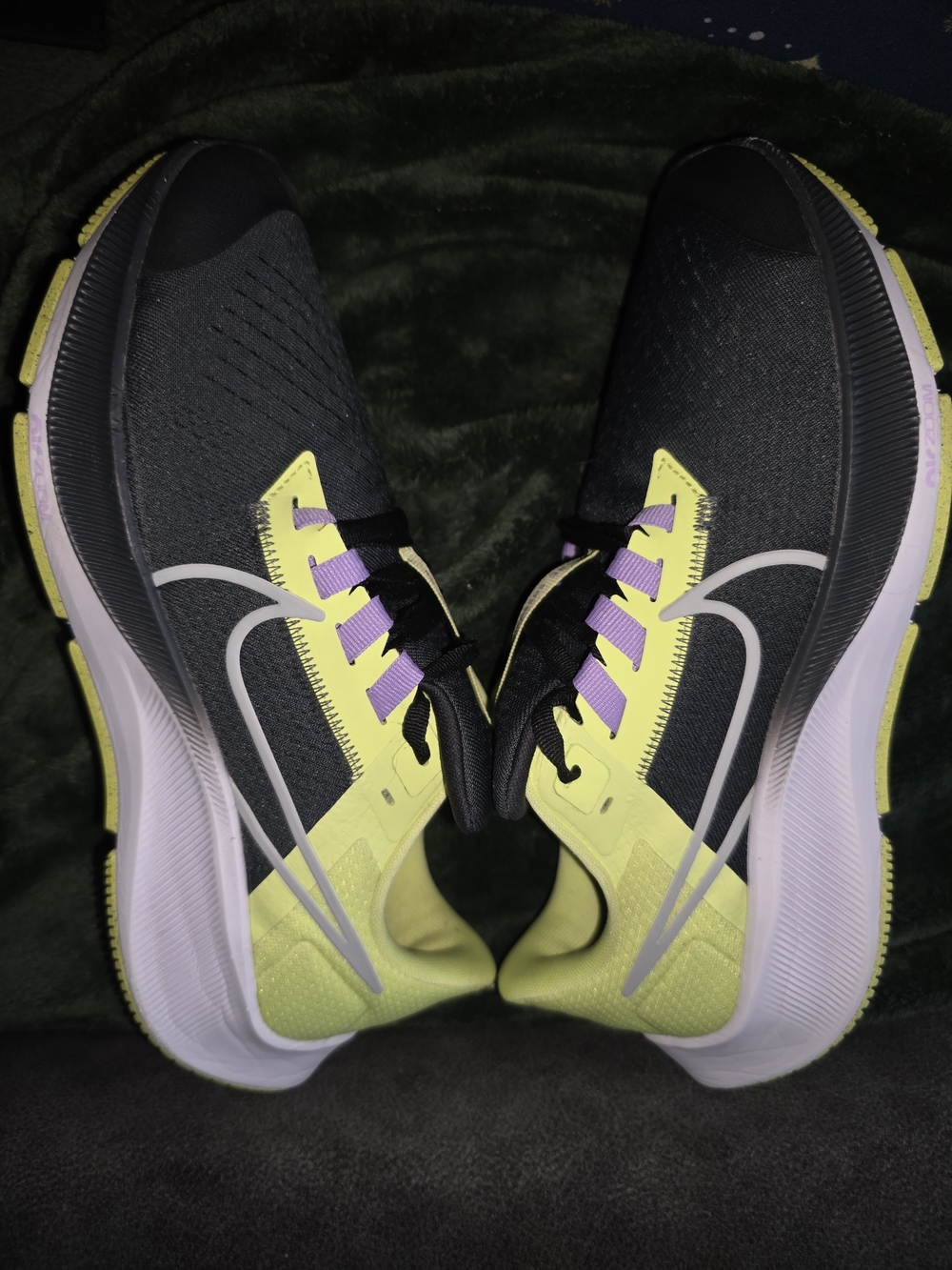 Nike Women's Black, Yellow and Lavender Training Shoes